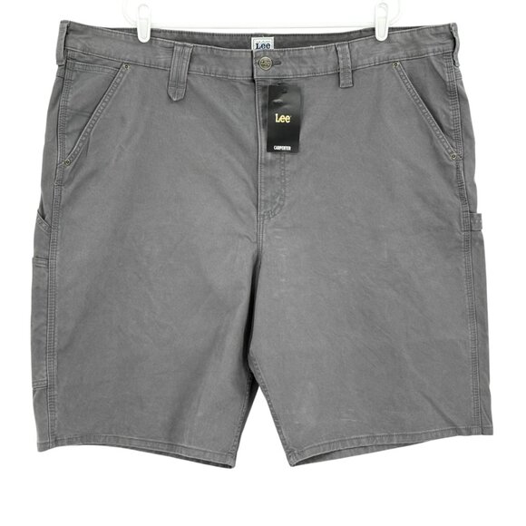 Lee Workwear Men's Painters Grey Pocket Tool Heavy Duty Carpenter Shorts 46 NWT - Picture 1 of 11